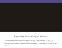 Tablet Screenshot of expressivecounseling.com